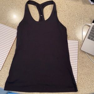 Lululemon Cool Racerback Tank Top Size 10 Black